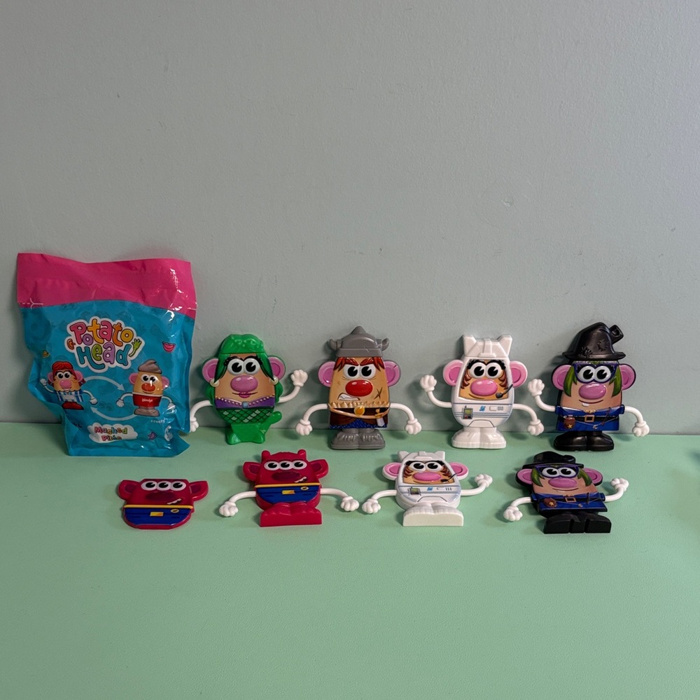 Wendy’s Kids Meal Potato Head Mashed Interchangeable Kids Toys Lot